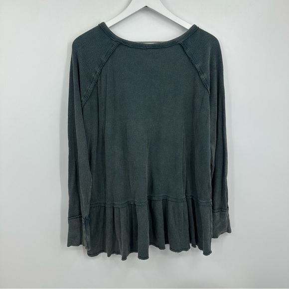 We The Free Coastline Peplum Top Size Large Boho Whimsical Fairy Button Up - Picture 5 of 10